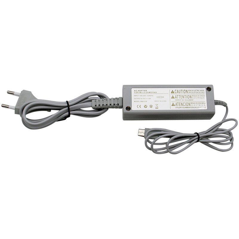 US/EU Plug 100-240V Home Wall Power Supply AC Charger Adapter for Nintendo WiiU Pad Wii U Gamepad Controller joypad