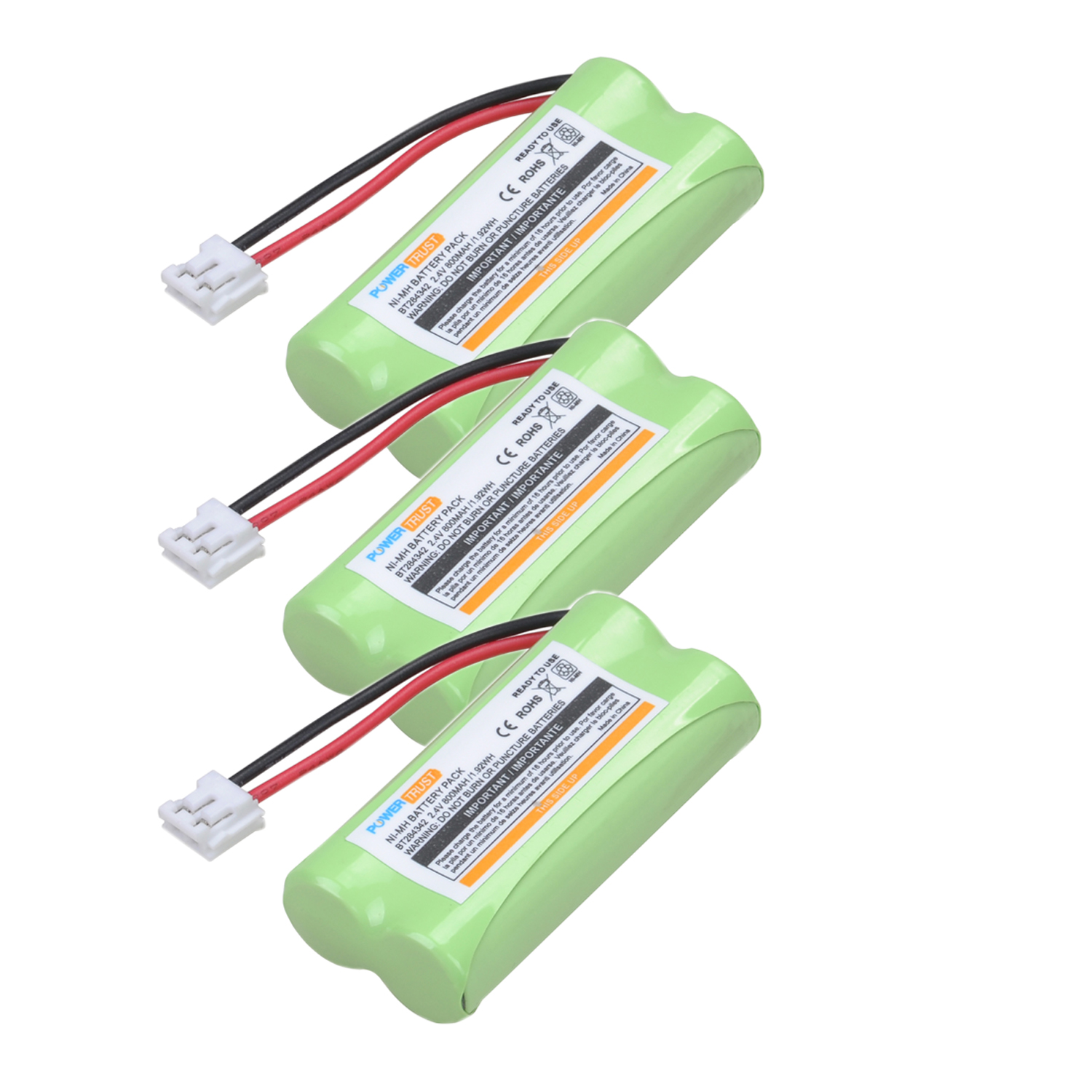 800mAh BT18433 BT184342 BT284342 Battery for AT&T BT6010 BT-6010 BT8000 BT-8000 BT8001 BT-8001 BT8300 BT-8300 BT18433: WHITE