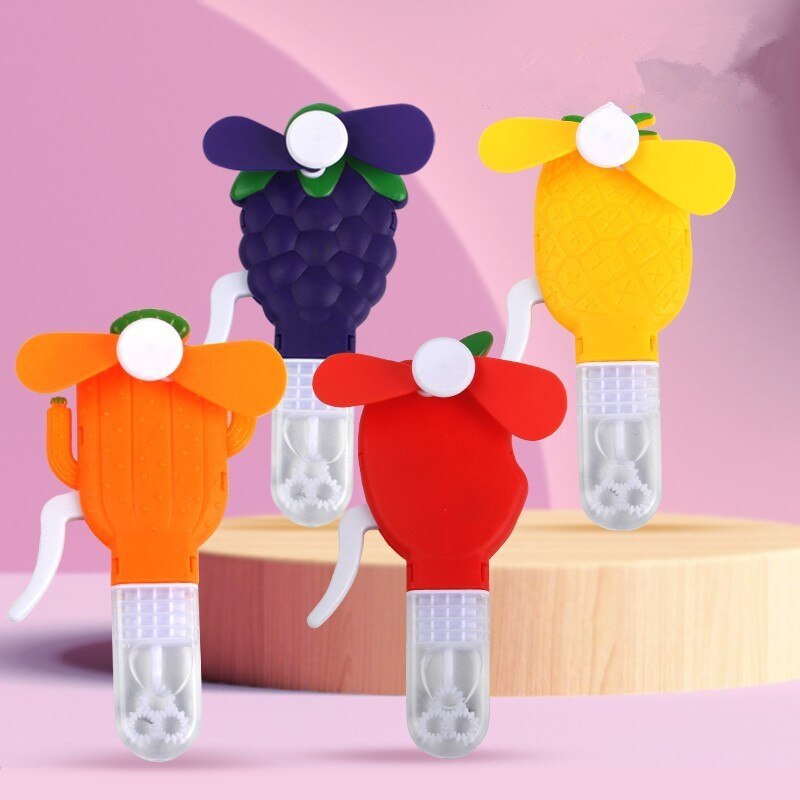 5 stücke Manuelle blasiert Gebläse Maschine Baby Dusche Blasen Hersteller 2 in 1 Sommer Mini Handheld Fan Für freundlicher Ich bin Freien spaß blasiert Spielzeug