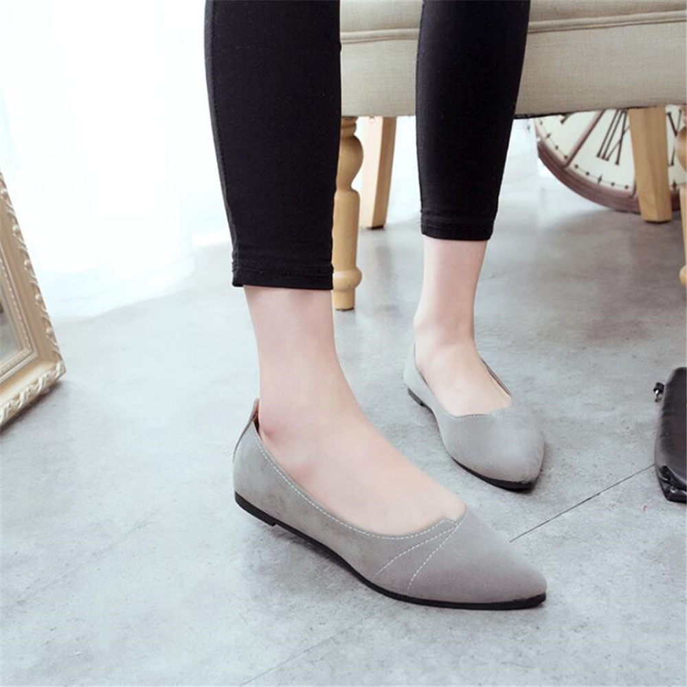 Women Shoes Women Ballet Flats for Work Cloth Flats Sweet Loafers Slip On Women's Pregnant Flat Shoes Oversize