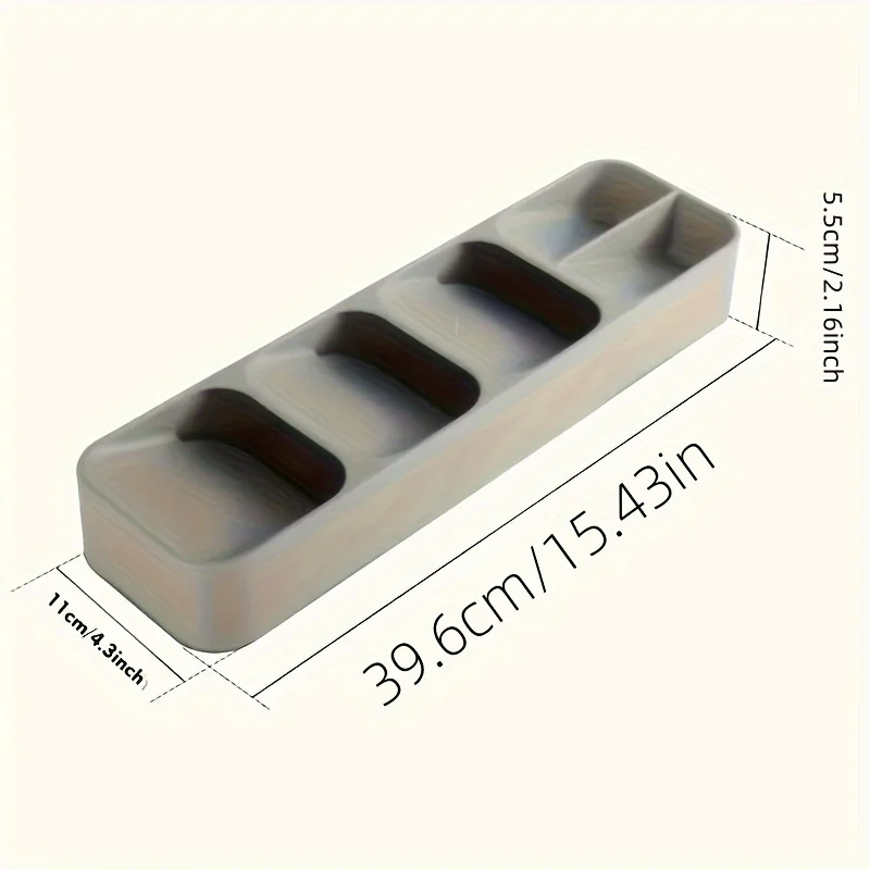 Compact Cutlery Organizer Kitchen Drawer Tray with Multiple Compartments for Forks Spoons Accessory Storage Cutlery Holder