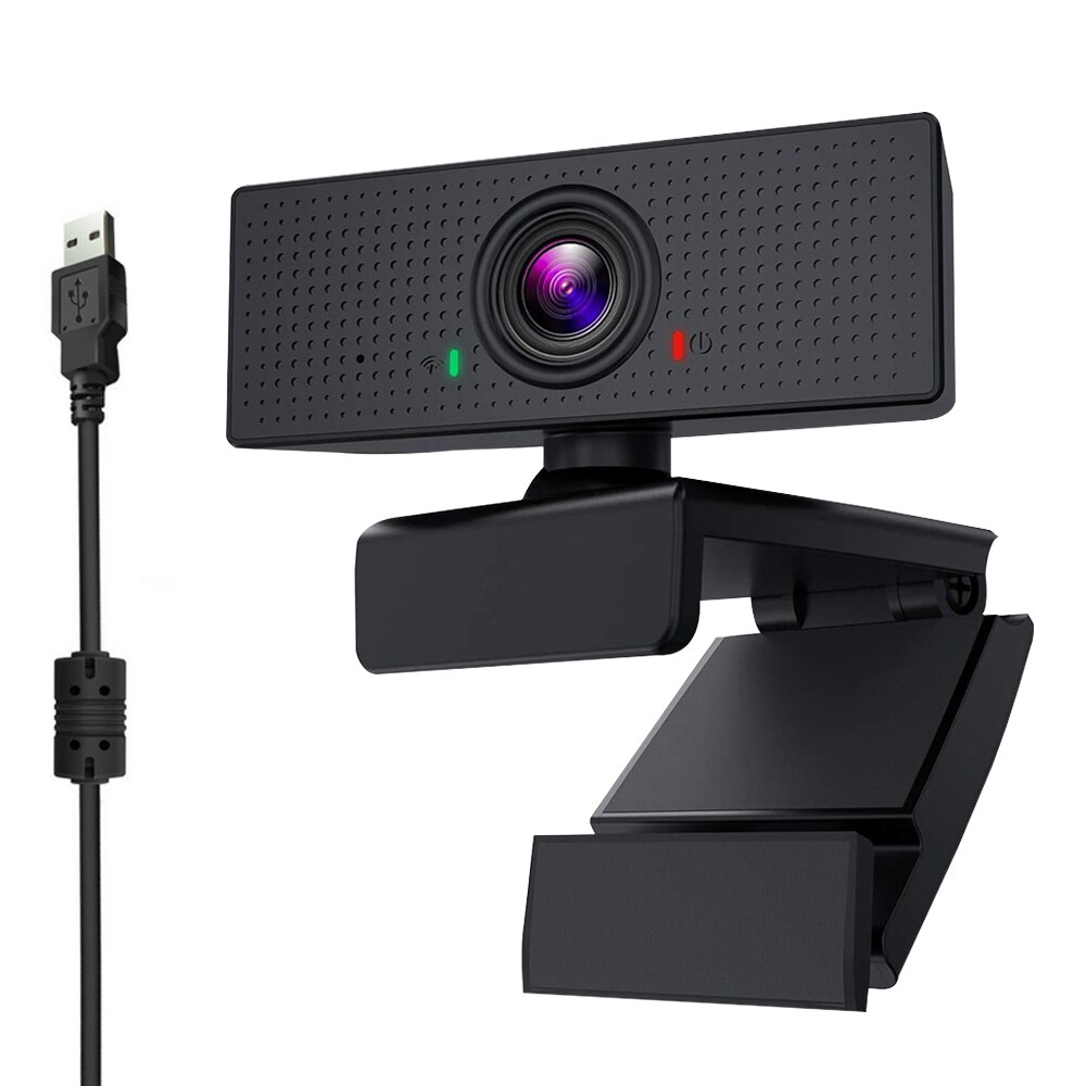 Ballee N.e Hd Webcam 1080P Usb Camera Pc Ingebouwde Microfoon 110 ° Gezichtsveld 360 ° rotatie Voor Video Studeren Conferenties Веб Камера: Default Title