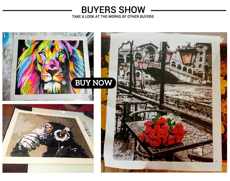 Cuadros de Buda, lienzo, pintura diy al óleo con números, pintura personalizada por conjunto de números, decoración de pared, artes de siete paredes