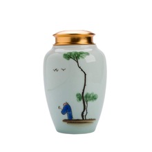 Cremation Urn for Human Ashes Adult Funeral Urn Handcrafted Burial Urns to Honors Your Loved One Screw Double layer screw Cap