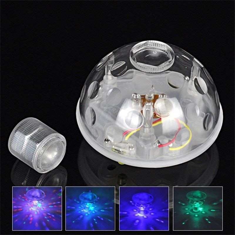 Luz de discoteca LED subacuática para piscina espectáculo de luces flotantes, lámpara para bañera de hidromasaje, Spa, lumiere, discoteca
