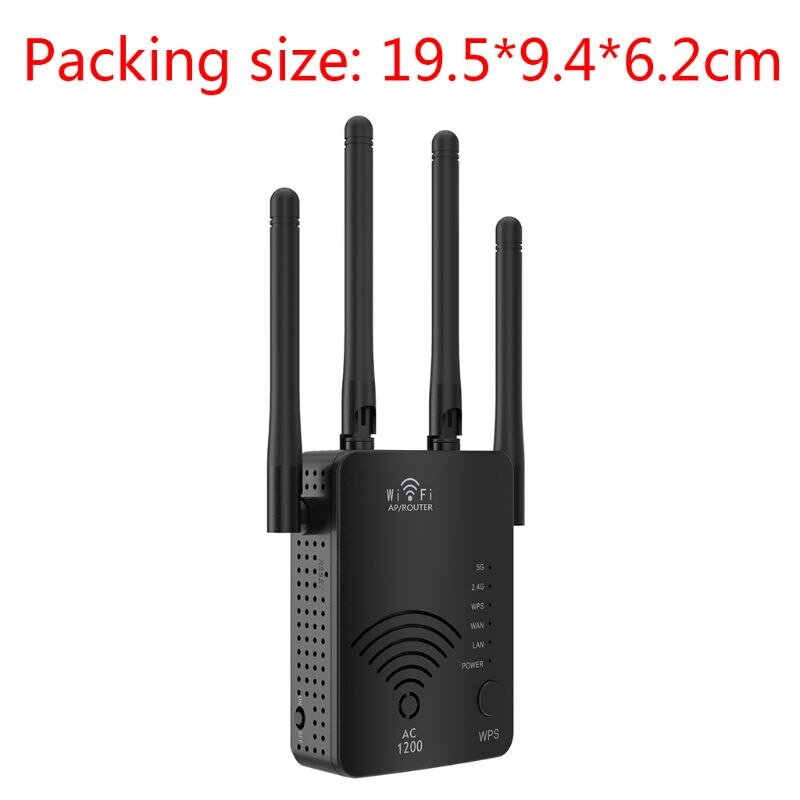 WiFi Signal Booster 1200Mbps WiFi Repeater 2,4G und 5G Dual Band Internet 28TE