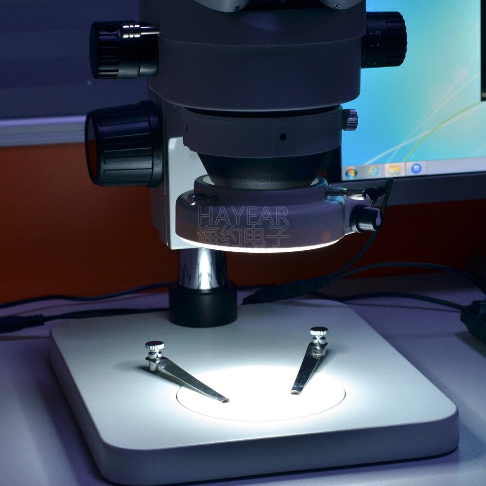 144 LED Lights Microscope Illuminant Source Ring Lamp Microscope LED Ring Light Adjustable Industrial Camera Light Source