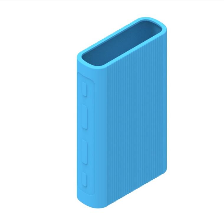 Model PB1050ZM Externe Antislip Siliconen Bescherm Case Voor Xiaomi Powerbank 3 10000Mah Super Flash Charger Accessoires case: Blue PB1050ZM