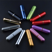 1PC 5ML Refillable Portable Traveler Mini Aluminum Spray Atomizer Empty Perfume Bottle Cosmetic Containers for Traveler