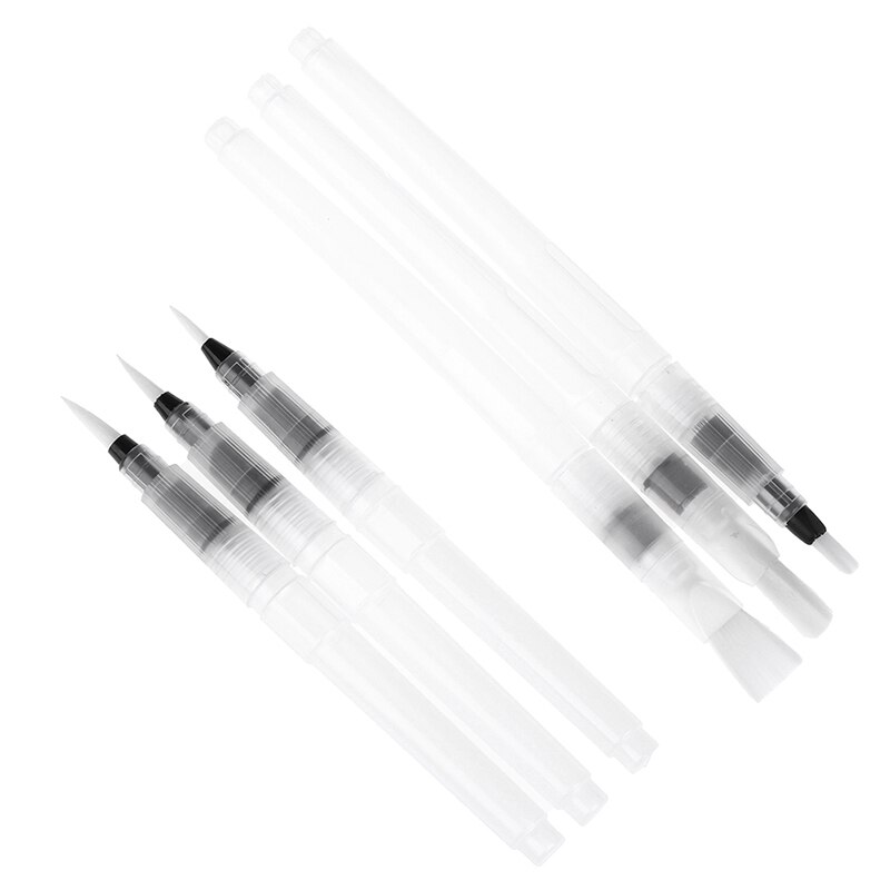 6pcs Refillable Paint Brush Color Pen for Painting Calligraph Drawing Art Supply Brush Pen