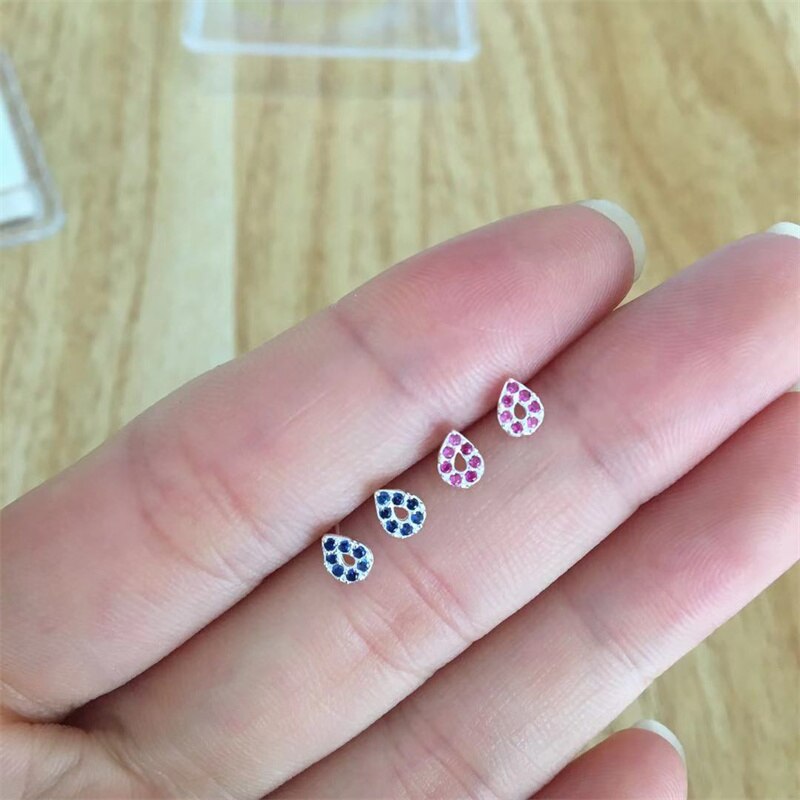 Hellolook 24 stück rosa kristall-nasenstecker, 925 nasenpiercing-stifte aus sterlingsilber für damen, körperschmuck