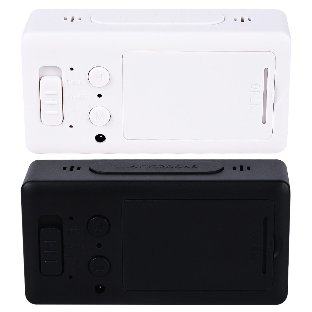 LED Digital Alarm Clocks With Snooze Digital Temp Time Music Dual Clock With USB Charger Large Digit Display Brightness Dimmer