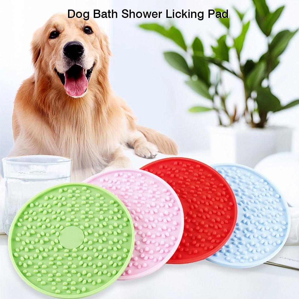 Silicone Dog Feeding Lick Pad Dog Licking Pad Slow Feeder Bowl Treat Dispensing Mat For Bath Distraction Easy Grooming Dog