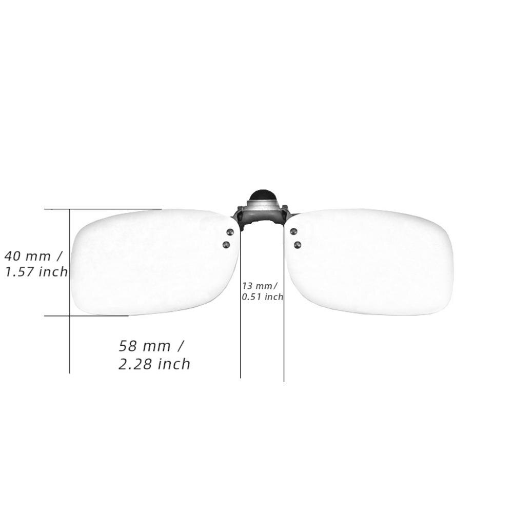 Polarized Clip On Sunglasses Men Women Near-Sighted Driving Night Vision Eyewear UV400 Cycling Fishing Glasses Clip