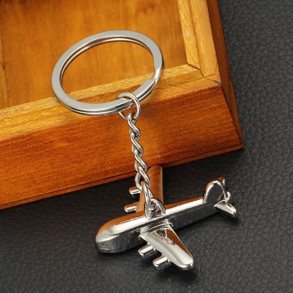 Metal Keychain Airlines aircraft key chain Exquisite pendant decorative ornament Ring Decor Accessories