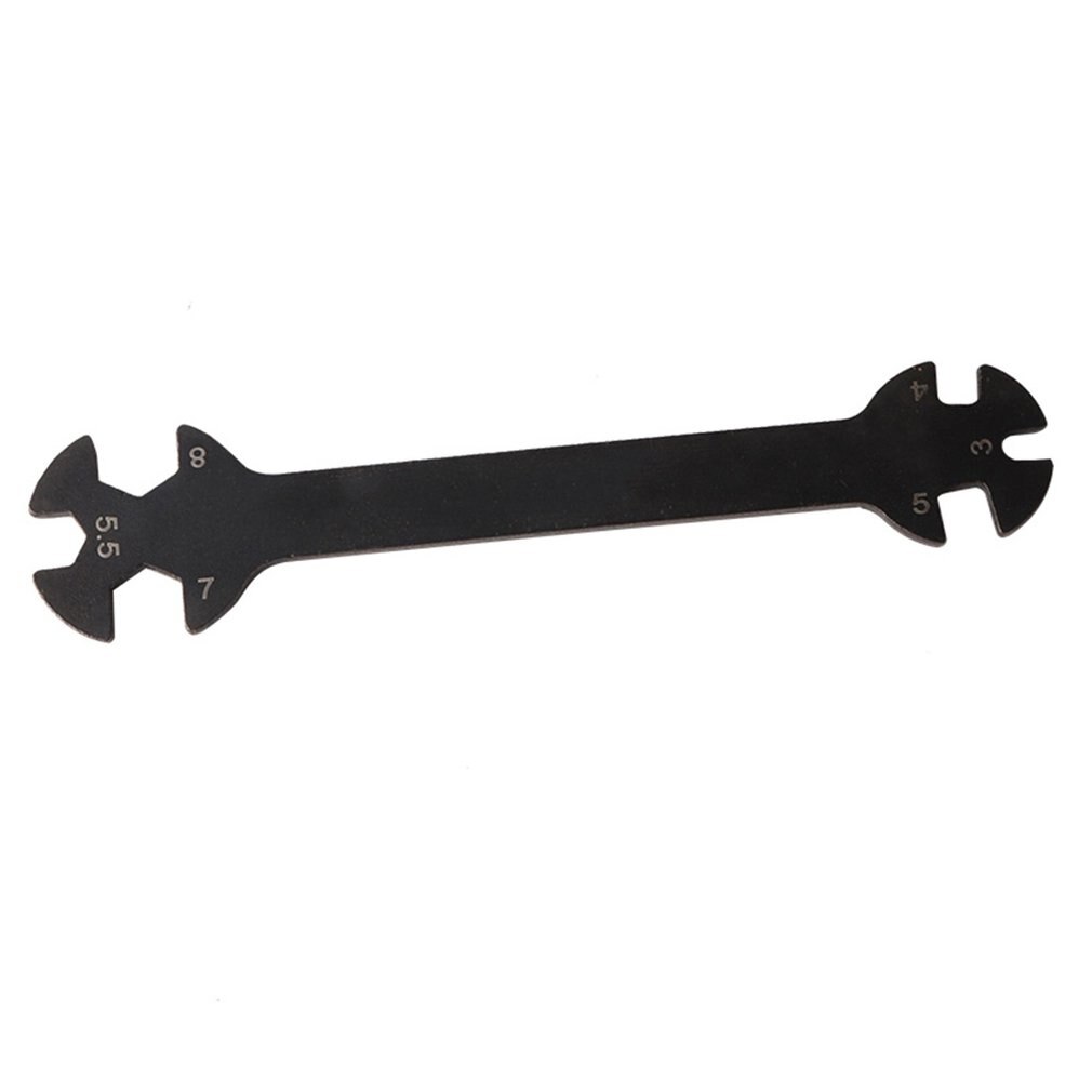 6 en 1 herramienta especial llave inglesa para tensores y nueces 3 4 5,5 7 8MM para 1/5 de 1/8 de 1/10 M3 M4 M5.5 M7 M8 tuerca de tornillo RC Coche
