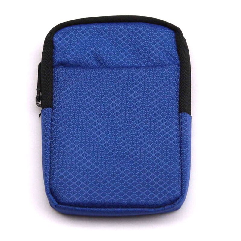 Mobile hard disk bag 2.5 inch shockproof External Carrying Travel Case HDD SSD Storage Pouch Bag For Seagate WD 1TB 2TB Drives: sky blue