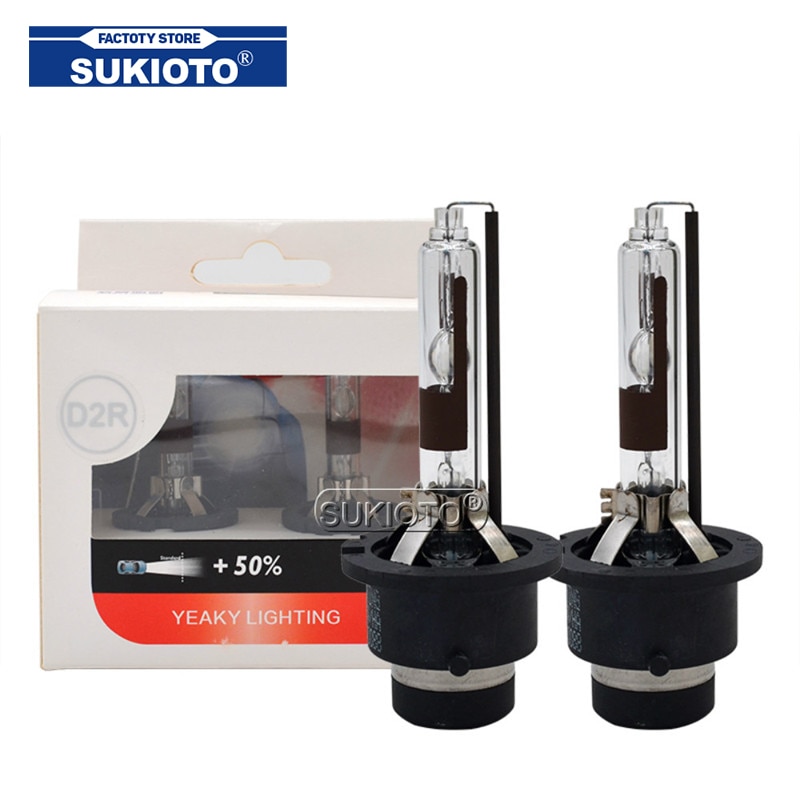 SUKIOTO-Yeaky bombilla de Xenón HID, Original, D1S, D2S, D3S, D4S, 4500K, 5500K, 6500K, D2R, D4R, 35W, Yeaky 3800LM