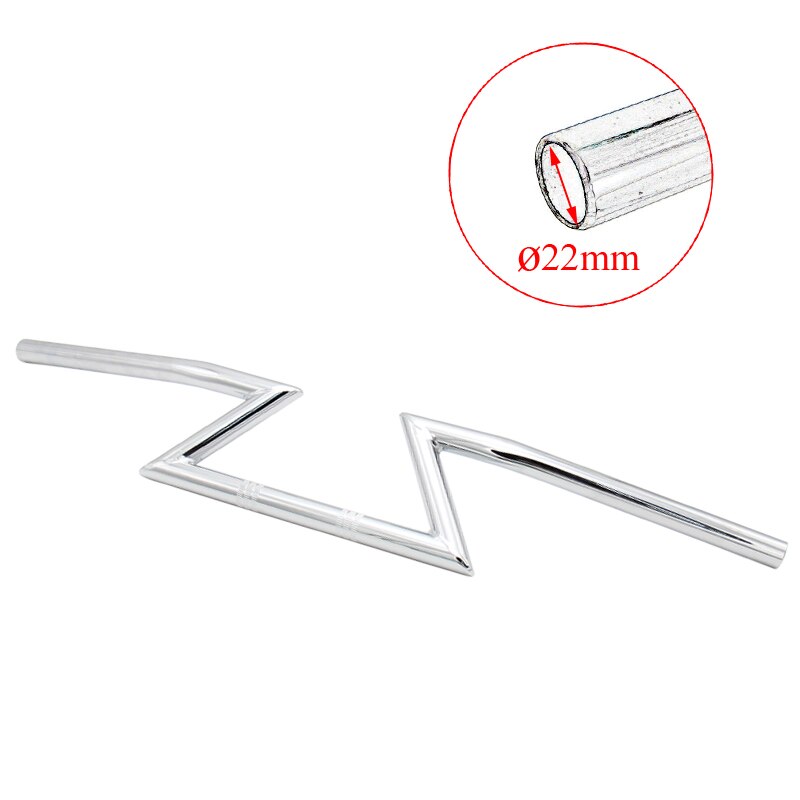 Chopper for 7/8" 22mm 1" 25mm Handle Z Drag Bar Front Handlebar for Harley Sportster Cruiser XL 883 1200 Motorcycle Prince: Chrome 22mm