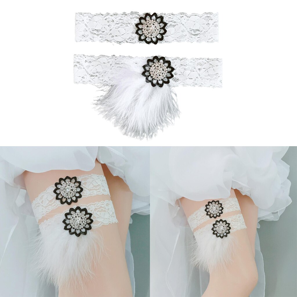 Bride Wedding Lace Garter Belt Girls Flower Thigh Roleplay