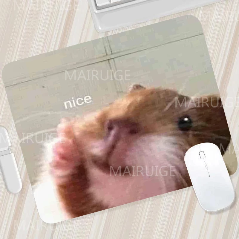 Funny Meme Small Mouse Pad Kawaii Office Mat Gamer Rugs Cute Desk Mats Gaming Accessory Mouse Table Carpet Surface for Computer: 40x30 cm / Dark Brown