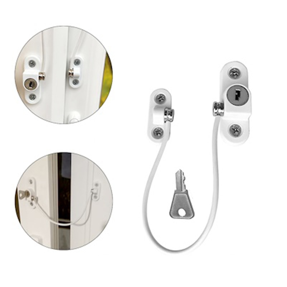 4 stuks Baby Veiligheid Venster Keten Sloten Kindveilige Veiligheid Lockers Kids Anti Vallen Window Lock Kinderen Veiligheid Kast Vergrendelingen