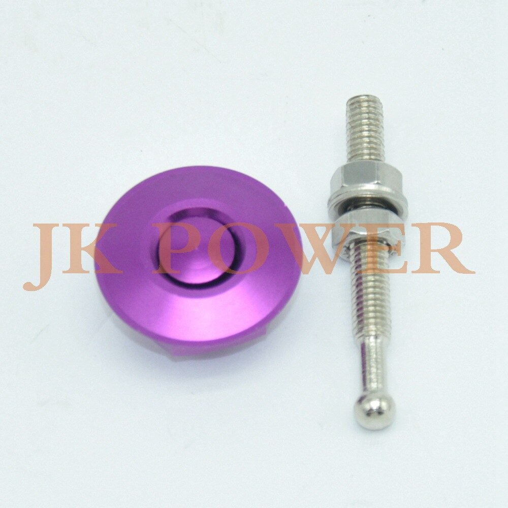 JK Cabinet door lock Universal Aluminum Quik Latch Mini Latch Push Button Fastener Mini Hood Lock: purple