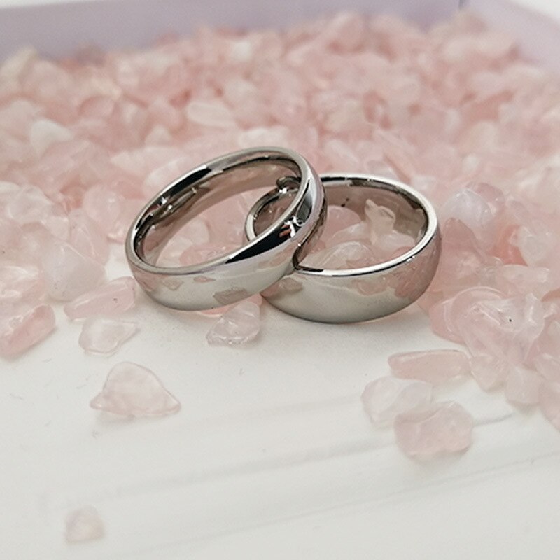 2/5/6/8mm piccolo Mini colore argento acciaio inossidabile anelli da donna semplici gioielli di moda formato usa 3 4 5 6 7 8 9 10 11 12