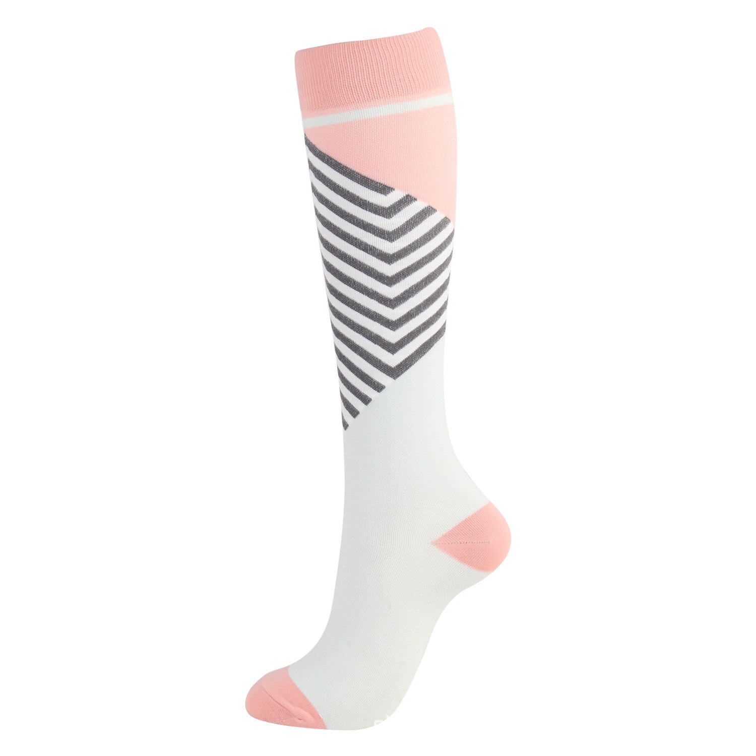 Spataderen Kous Golf Outdoor Racing Lange Druk Unisex Kousen Compressie Ondergoed Druk Kousen Hoge: EYS001-22 / S-M