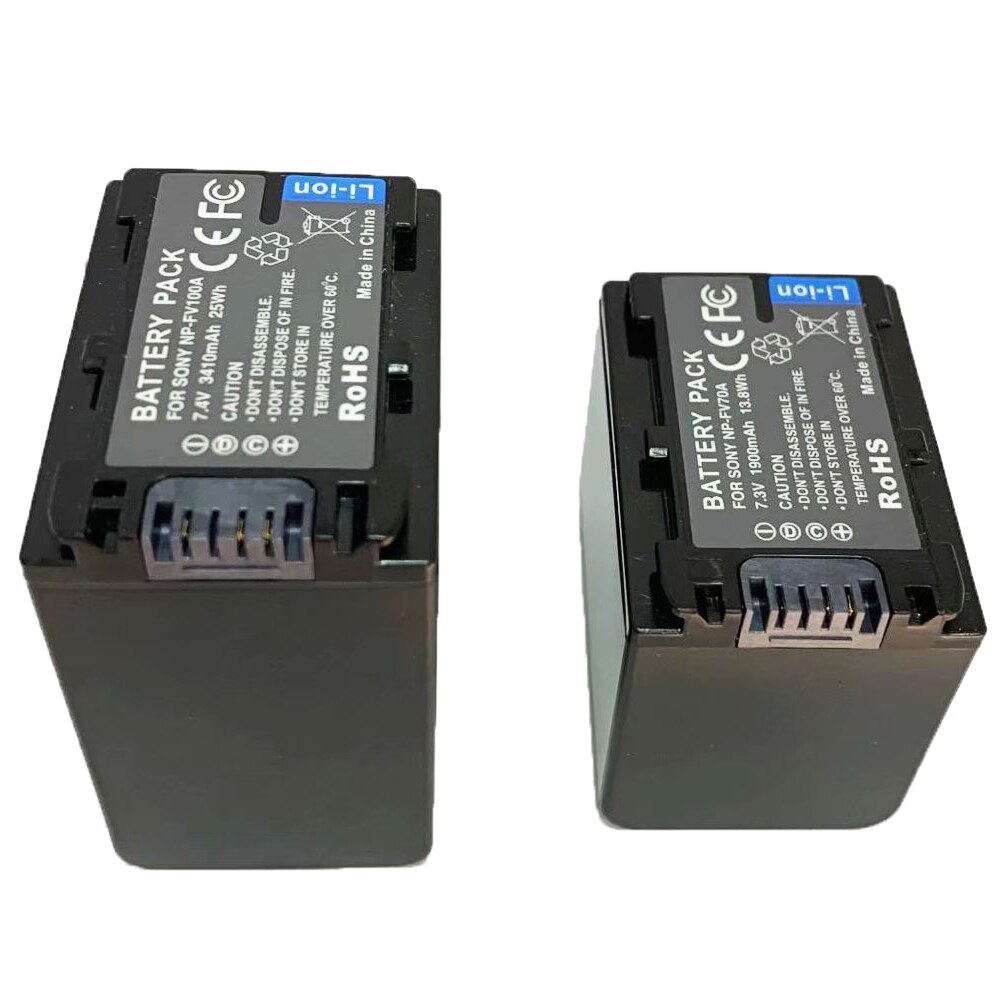 Batterie + Chargeur pour Sony NP-FV70, NP-FV70A, NP-FV100, NP-FV100A InfoLithium Série V