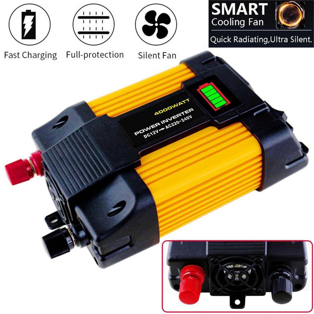 12V zu 220V/110V Auto Power Inverter Konverter Ladegerät Adapter Dual USB Spannung Transformator Geändert Sinus welle