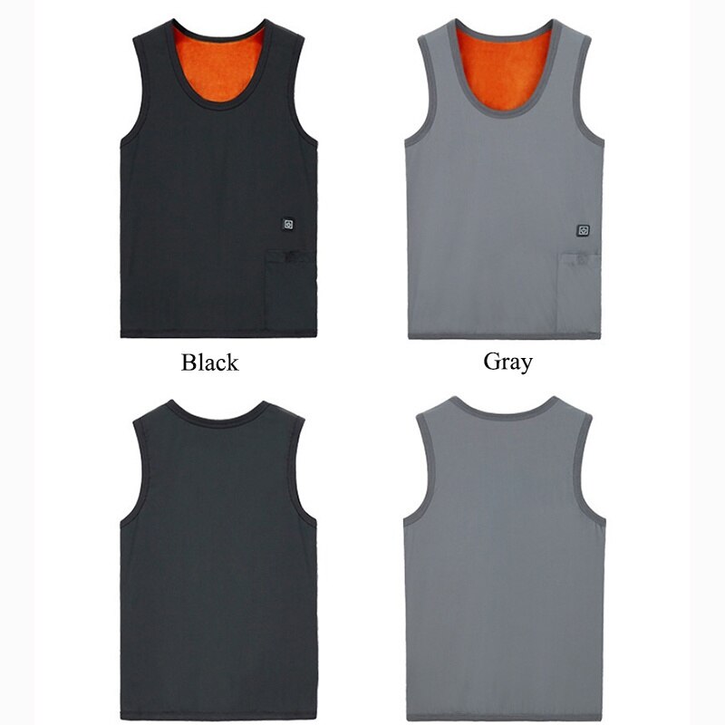 Usb Infrarood Elektrische Verwarming Vest Outdoor Thermische Chaleco Verwarmd Lichaam Warmer Winter Drie Zones Slim Verwarming Vest Warm Jassen