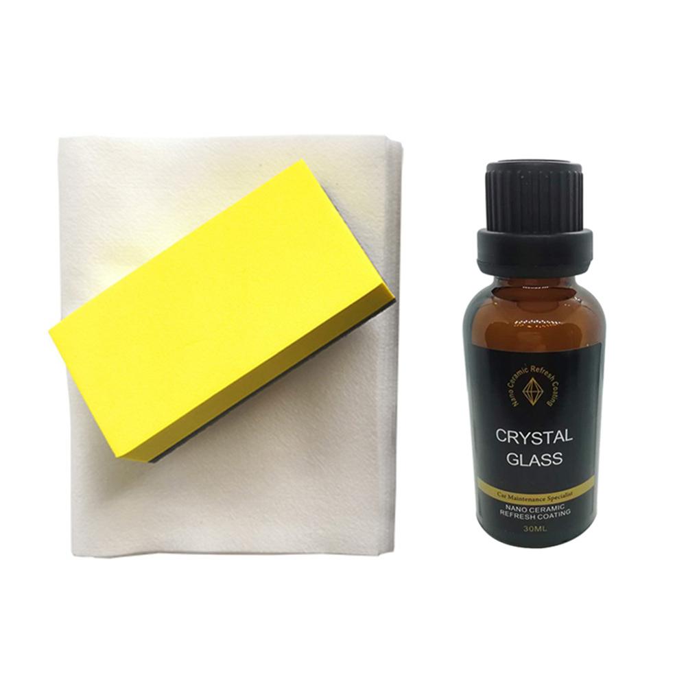 30ml autoglas nano-coating hydrofobe kristalcoating vloeibaar glas auto raamcoating anti-regen & water keramische glascoating: Zonder doos