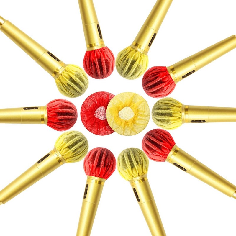 400 pz Usa E Getta Copertura del Microfono, Tessuto non Tessuto Portatile Mic Windsn per karaoke, Qualsiasi Ambiente Condiviso