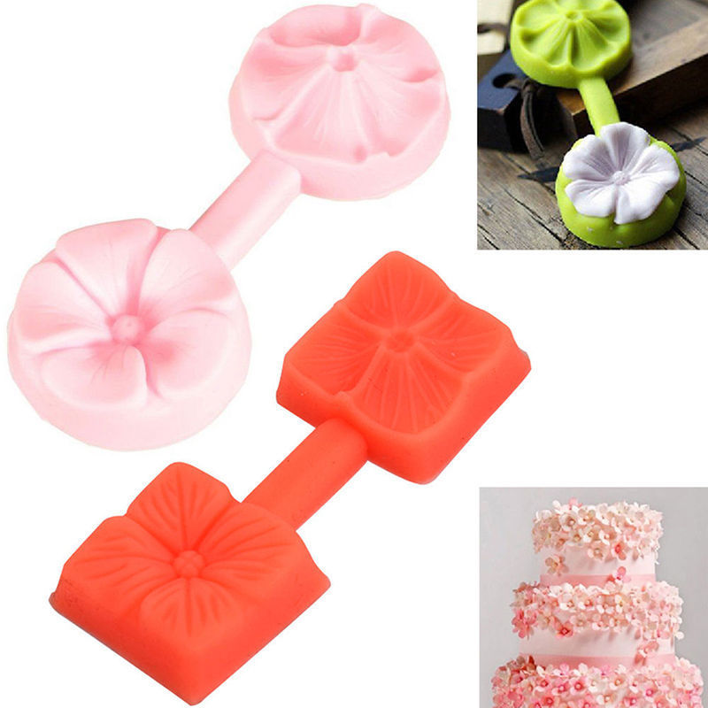 Silikone 3d rosenblomst fondant kage chokolade sugarcraft skimmelværktøj