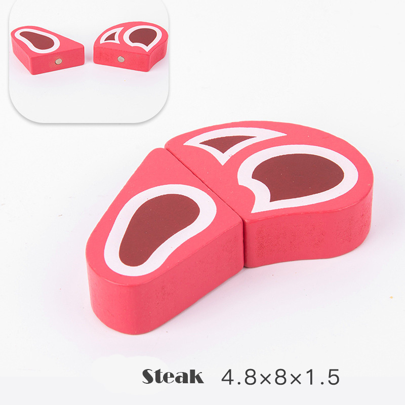 Magnetic Wooden Cutting Fruits Vegetables Pretend Play Simulation Kitchen Toys Classic Game Montessori Educational Toys For Kids