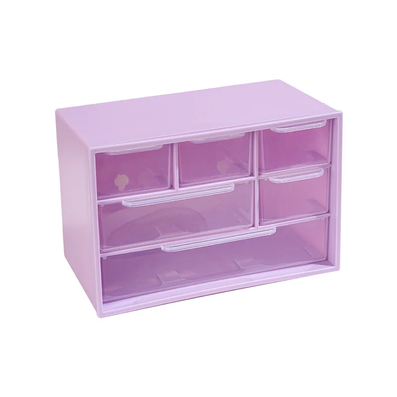 Nine Grids Drawers Style Cosmetic Makeup Storage Box Jewelry Accessories Organizer Guka DIY Beading Plastic Makeup Bag