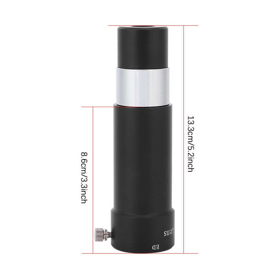 3X Barlow Lens Magnification ED Lens Plastic for 1.25" Standard Astronomical Telescope Eyepiece Ultra Low Dispersion