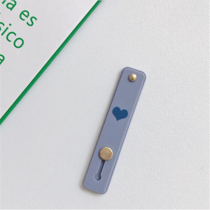 Silicone Wristband Heart Finger Ring Grip Mobile Phone Holder Stand Push Pull Sticker Paste Universal Band Phone Holder Bracket: M