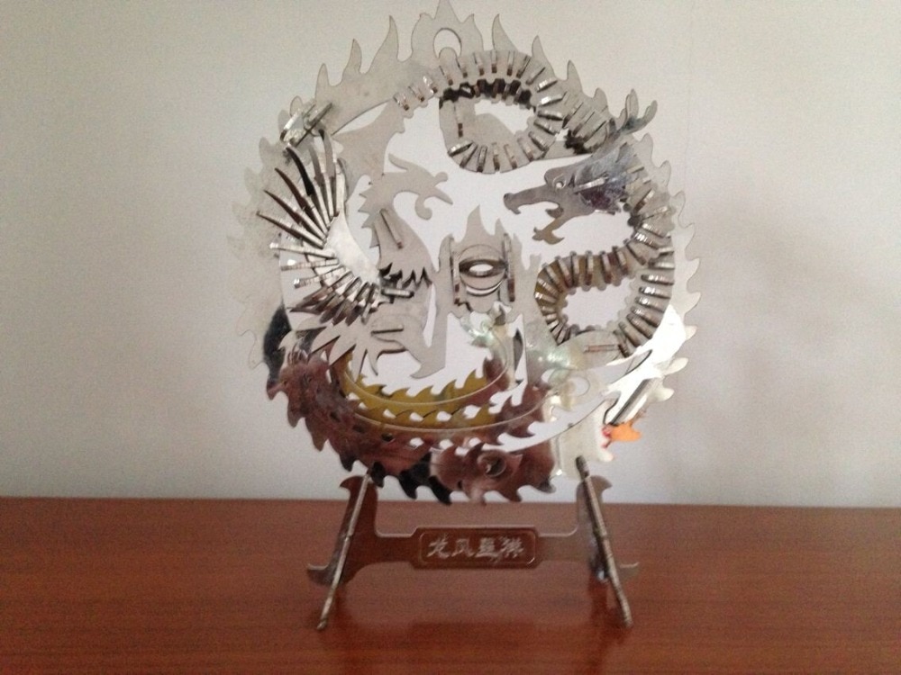 Dragon and phoenix CAD DWG drawing file for cnc cutting