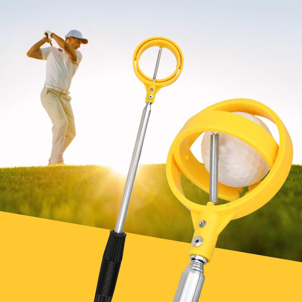 Teleskopisk golfboldretriever praktisk skridsikker holdbar låsning, der fanger trækker slidbestandig udendørs sport