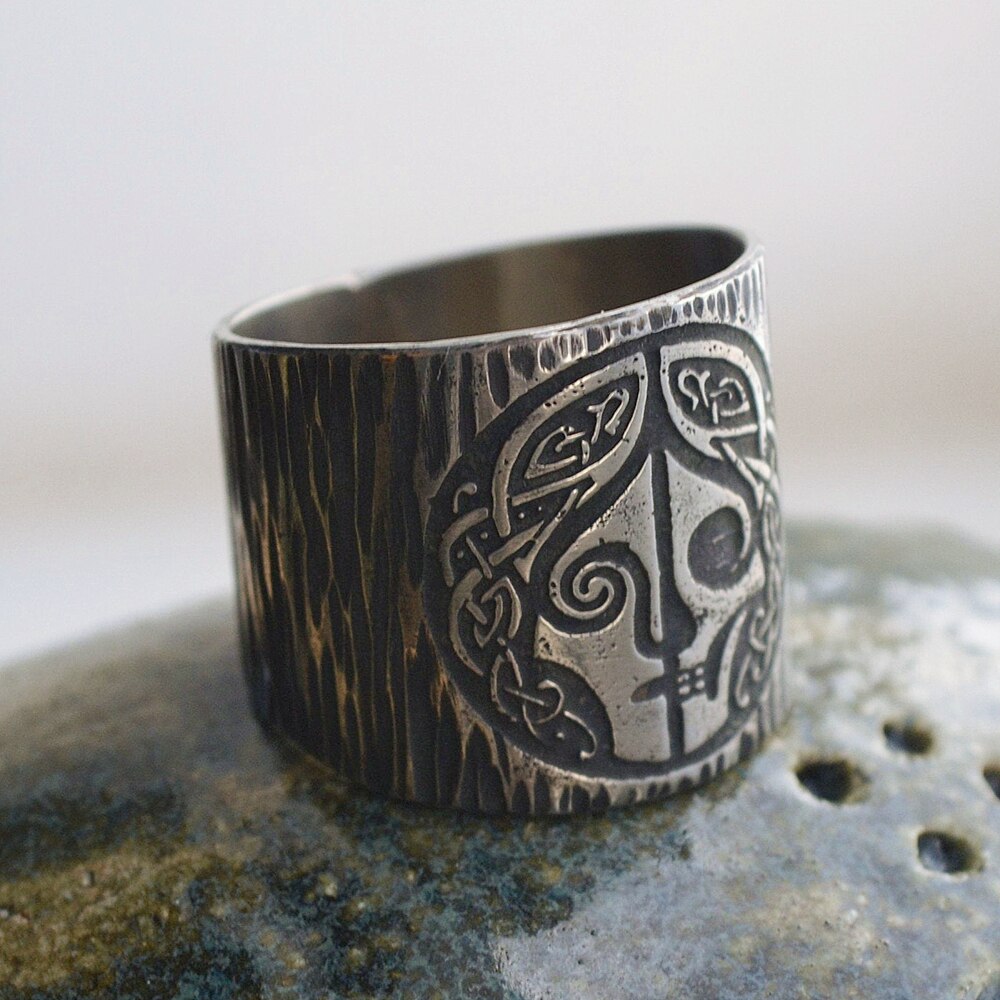Nordisk mytologi guder hel ring viking hela runer 316l ringe i rustfrit stål bånd celtics amulet hedenske kvinder mænd smykker