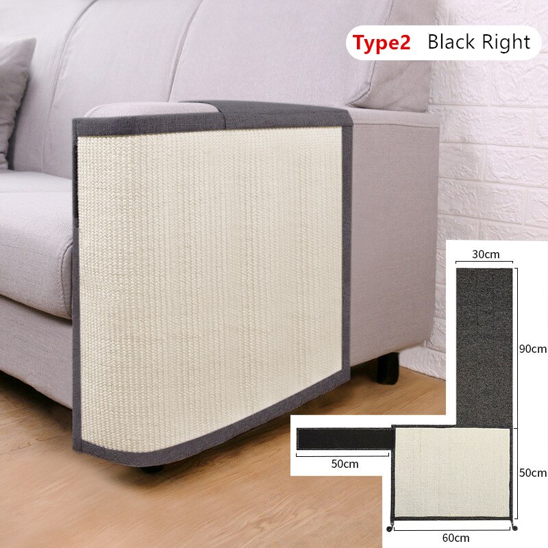 Cats Scratch Board Sisal Pad Toy Sofa Furniture Protector Cat Claw Care Product Cats Scratcher Paw Pad with Invisible Nail