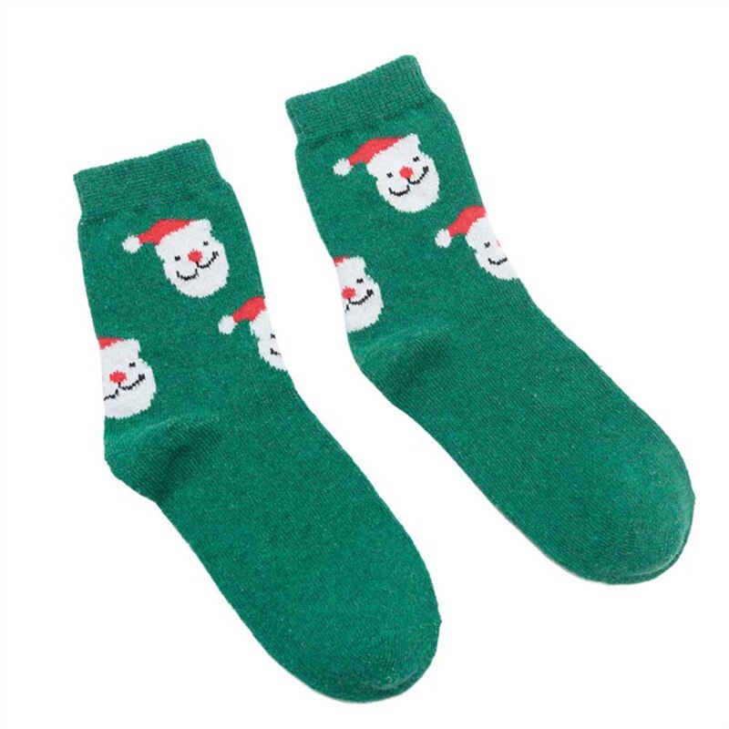 2 stk kvinder jul vinter tykke sokker varme lange sokker basketball sport anti-slip sokker 5 farver: G