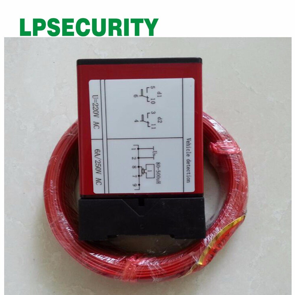 50M/Roll 1.0 Mm Coil + Single Loop Detector Grond Sensoren Verkeer Inductieve Voor Verpakking Systemen 220V