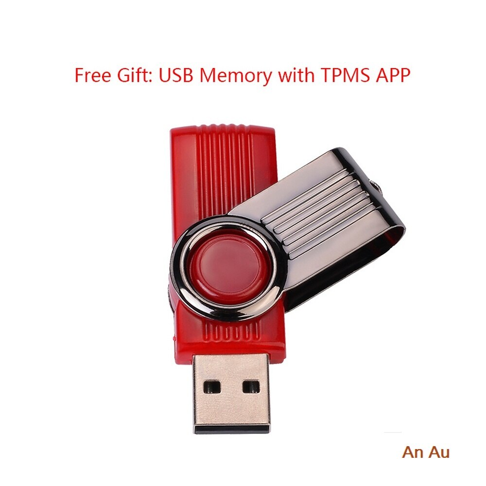 USB Android TPMS Tire Pressure Monitoring System Display Alarm System 5V Internal Sensors Android Navigation Car Radio 4 Sensors