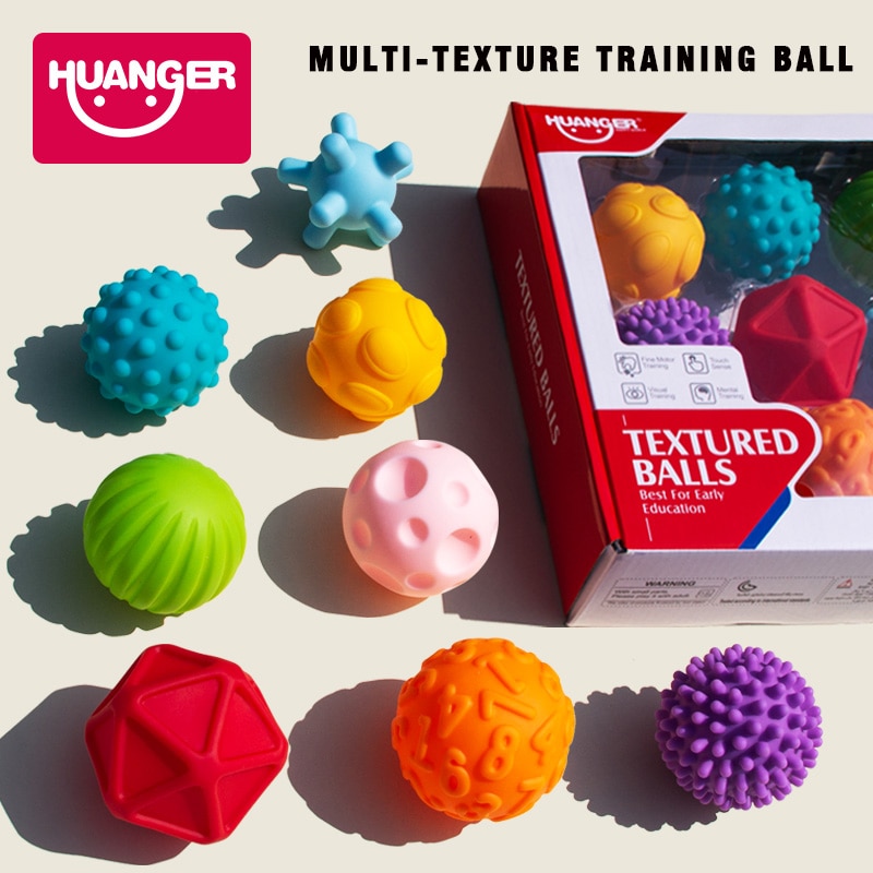 Rubberen textuur touch bal hand sensorisch baby touch handbal speelgoed kinderen bal speelgoed bad handbal speelgoed voor kinderen training