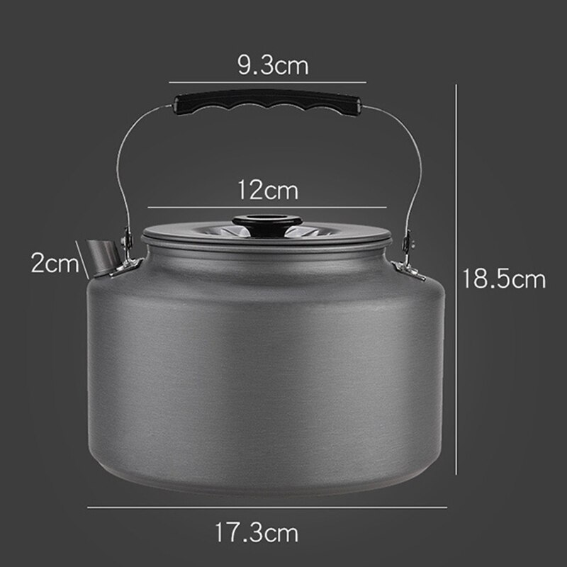 Bouilloire de Camping 2,0 l, bouilloire Portable ultralégère à chauffage rapide, équipement d&#39;extérieur idéal pour faire bouillir de l&#39;eau