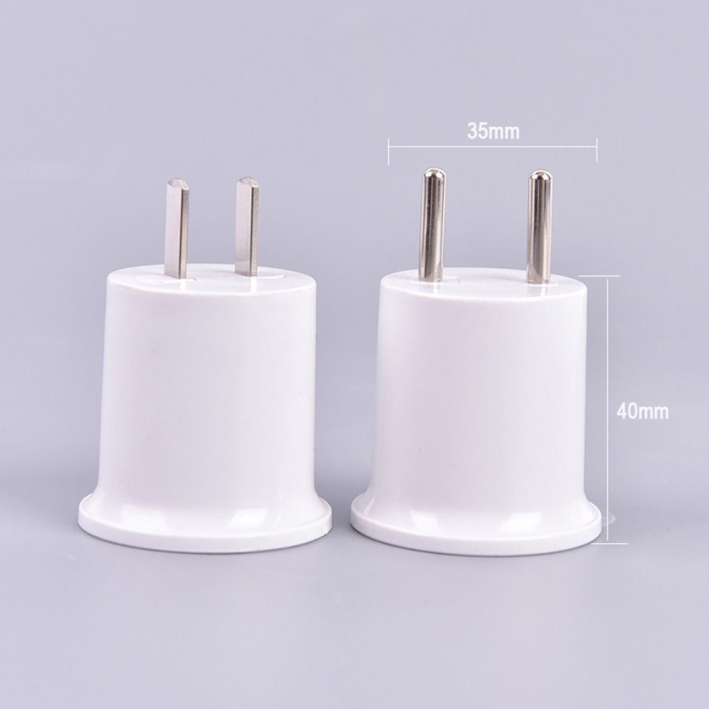 Witte Eu/Us Stekker Adapter Converter Lichtbus Lamp Lamphouder E27 Lampvoet