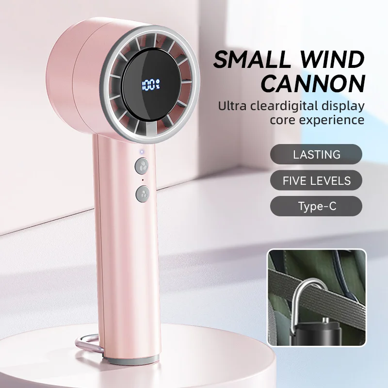 Xiaomi – petit ventilateur portatif de réfrigération, climatiseur Portable silencieux, affichage Led à grande vitesse, ventilateur de chargement Usb à haute puissance éolienne: Argent